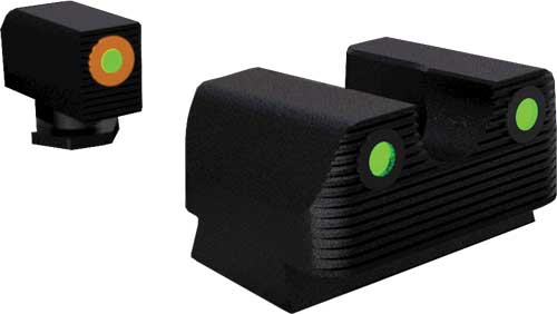 RIVAL ARMS TRITIUM NIGHT SGT - SET FOR GLOCK 17/19 W/ORG RING — view 1