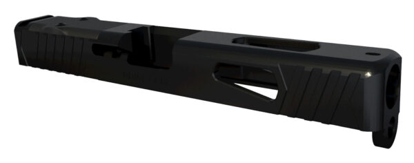 Rival Arms RA10G105A Precision Slide A1 QPQ Black 17-4 Stainless Steel with Front/Rear Serrations & Doctor Optic Cut for Glock 17 Gen3 — view 1