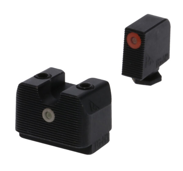 Rival Arms RA4A231G In-Line MOS Night Sights for G17/G19  Green Tritium Orange Outline Front Sight-Green Tritium White Outline Rear Sight — view 1