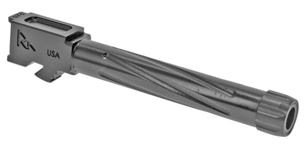 Rival Arms RA20G104D Precision V1 Match Grade 9mm Luger Compatible w/Glock 17 Gen5, 4.49" Fluted Threaded PVD Stainless Steel — view 1