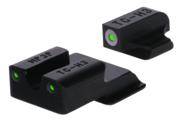 TruGlo TGTG231MP4W Tritium Pro  Black | Green Tritium White Outline Front Sight Green Tritium Rear Sight — view 1