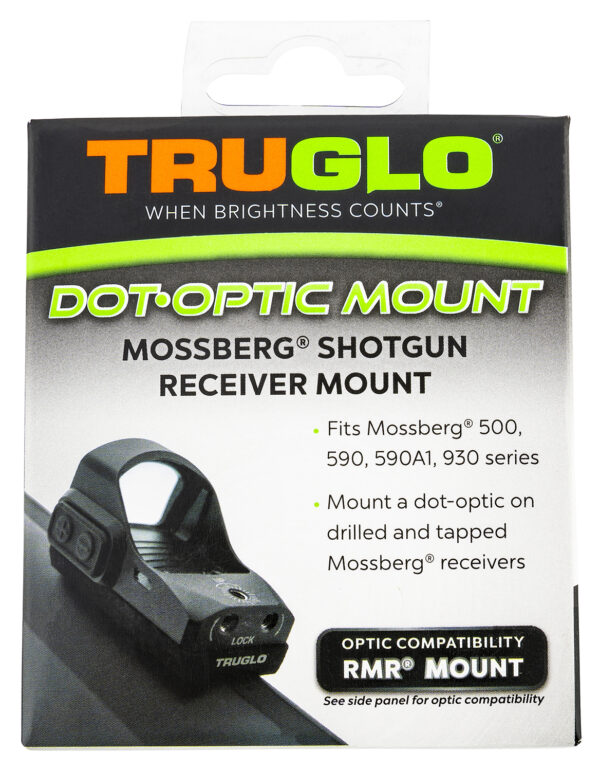 TruGlo TGTG8955M2 Shotgun Receiver Mount  Black Mossberg Trijicon RMR — view 1