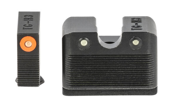 TruGlo TG231G2MC Tritium Pro  Black | Green Tritium Orange Outline Front Sight Green Tritium Rear Sight — view 1