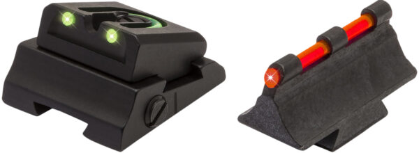 TruGlo TG961M Slug Gun Series  Black | Red Fiber Optic Front Sight Green Fiber Optic Rear — view 1