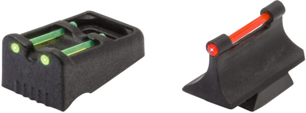 TruGlo TG961R Slug Gun Series  Black | Red Fiber Optic Front Sight Green Fiber Optic Rear — view 1