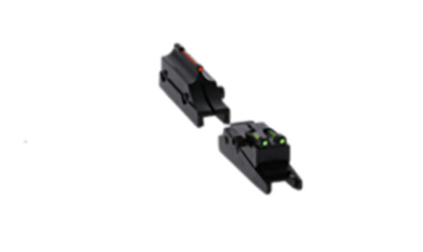 Truglo TG944A Pro Magnum Gobble-Dot Browning Maxus, Silver Red/Green Fiber Optic Black 1/4" Rib — view 1