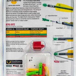 TENPOINT LIGHTED XBOW NOCK - ALPHA-BRITE .297" GREEN 3PK — view 3