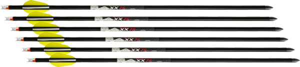 WICKED RIDGE XBOW ARROW XX75 - 20" ALUMINUM ALPHA NOCK 6PK — view 1