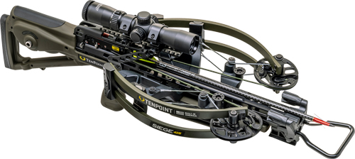 TENPOINT XBOW SIEGE 425 - ACUSLIDE 425FPS MOSS GREEN — view 1