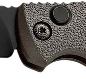 Boker 01KALS96  Kalashnikov 2.52" Drop Point Plain/Serrated Black D2 Steel Blade Gray Aluminum Handle