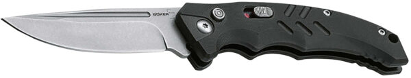 Boker 01BO482 Intention II  Folding Drop Point Plain D2 Steel Blade Black G10 Handle — view 1