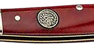 Boker 110844 Pen Knife Traditional Pen/Spear Plain D2 Steel Blade Smooth Red Bone Handle