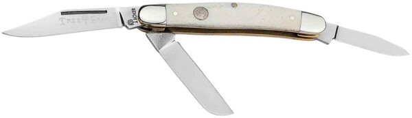Boker 110854 Stockman Traditional Medium Clip Point/Sheepsfoot/Spey Plain D2 Steel Blade Smooth White Bone Handle — view 1