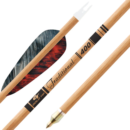 GOLD TIP ARROW TRADITIONAL - 4" FEATHERS 1/2DOZ — view 1
