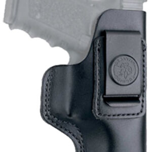DeSantis Gunhide 031BA85Z0 Insider  IWB Black Leather Belt Clip Fits 1911 4-5" Barrel Right Hand