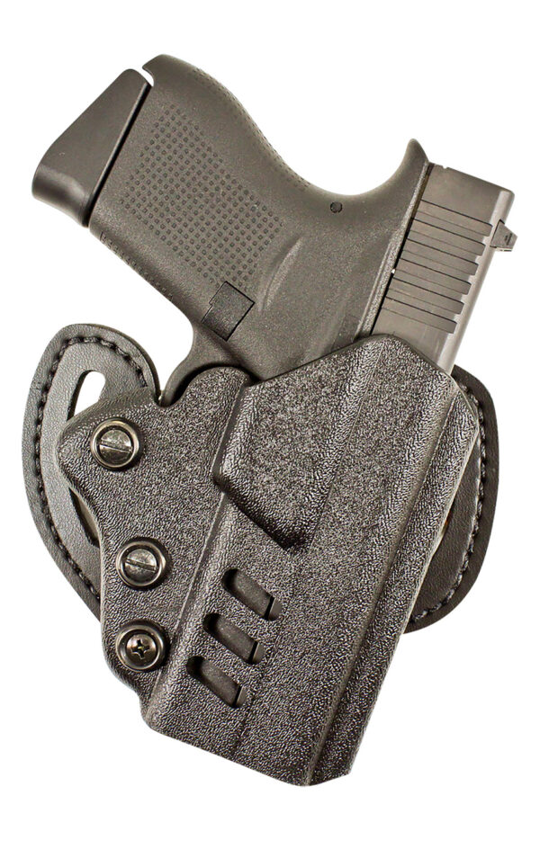 DeSantis Gunhide 042KAB2Z0 Facilitator  OWB Black Kydex Belt Slide Fits Glock 17/17 Gen5/22/31/47 Right Hand — view 1