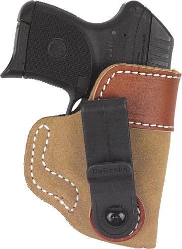 DESANTIS SOFT TUCK HOLSTER IWB - RH LEATHER RUGER LC9 NATURAL — view 1
