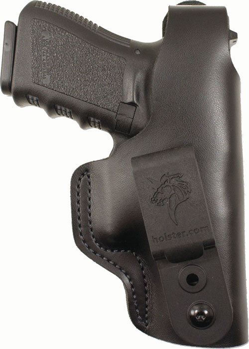 DESANTIS DUAL CARRY II HOLSTER - IWB/OWB RH LTHR GLK 4343X BLK — view 1