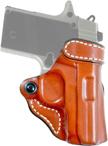 DESANTIS CRISS-CROSS HOLSTER - OWB RH LEATHER SIG P365 TAN — view 1