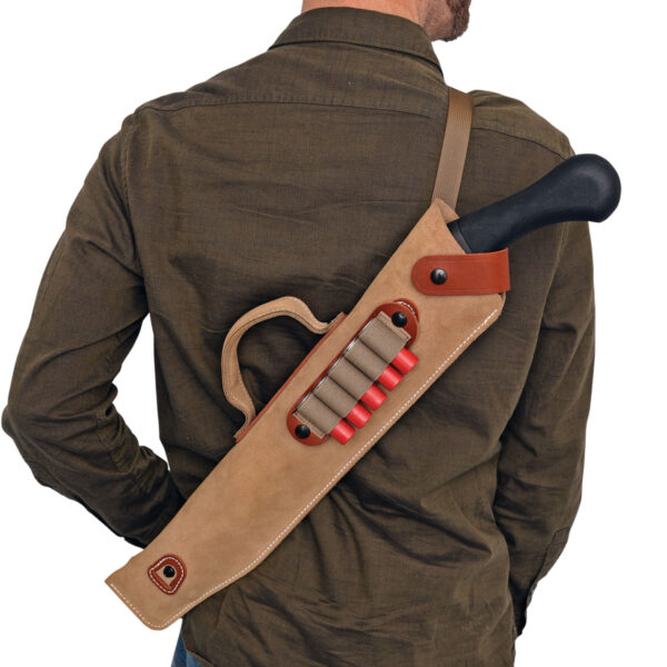 DeSantis Gunhide A88NJG1Z0 Kurz Shotgun Scabbard Natural Leather 14" — view 1