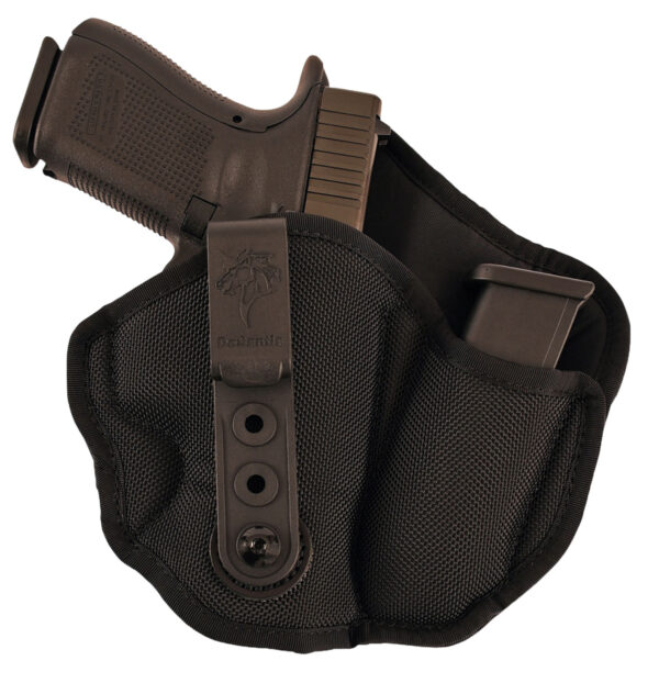 DeSantis Gunhide M89BAD6Z0 Inner Piece 2.0 AIWB Black Ballistic Nylon Belt Clip Compatible w/Glock 42/Colt Officer/Kel-Tec P-11 Right Hand — view 1