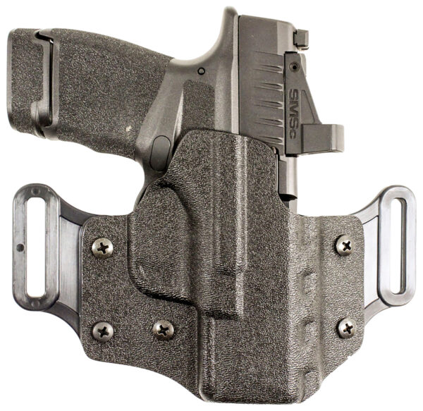 DeSantis Gunhide 195KA8WZ0 Veiled Partner  OWB Black Kydex Belt Slide Fits Springfield Prodigy w/wo Red Dot Fits 4.25-5" Barrel Right Hand — view 1