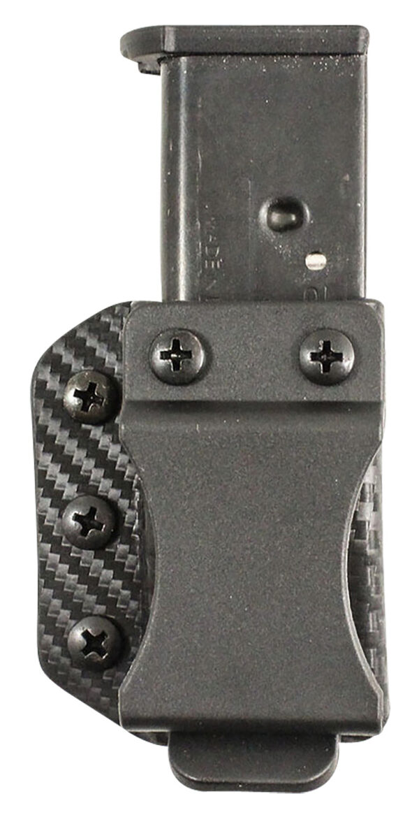 DeSantis Gunhide A100KJJJZ Persuader Mag Pouch  Double Stack IWB/OWB Black Kydex Belt Clip Ambidextrous — view 1