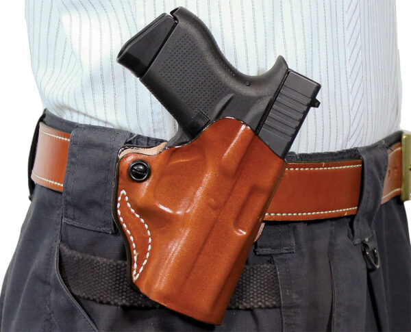 DeSantis Gunhide 019TA9YZ0 Mini Scabbard  OWB Tan Sig Sauer P365 w/Red Dot Right Hand — view 1