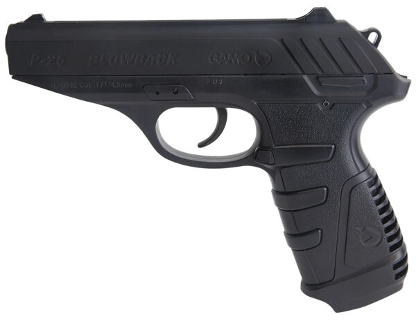 Gamo 611138054 P-25 Blowback Air Pistol CO2 177 16+1 Black Textured Polymer Grips — view 1