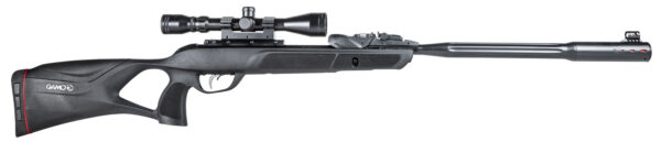 Gamo 6110063354 Swarm Fusion 10X Gen 3 Gas Piston 177 10rd Shot Black Black Fluted Steel Barrel Black Receiver Black All Weather Lightweight Thumbhole Stock Scope 3-9x40mm — view 1