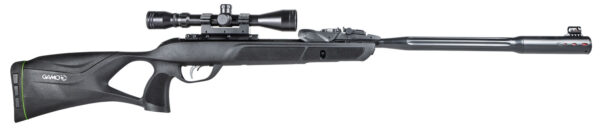 Gamo 611006335554 Swarm Fusion 10X Gen 3 Gas Piston 22 10rd Shot Black Black Fluted Steel Barrel Black Receiver Black All Weather Lightweight Thumbhole Stock Scope 3-9x40mm — view 1
