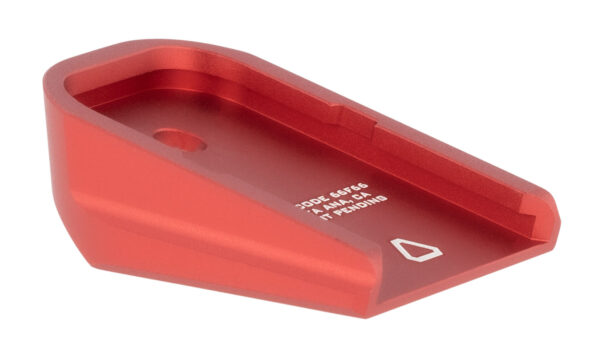 Strike Industries GALBPRED Base Plate  Compatible w/Glock Except 20/21/26/27/33/39, Red Aluminum — view 1