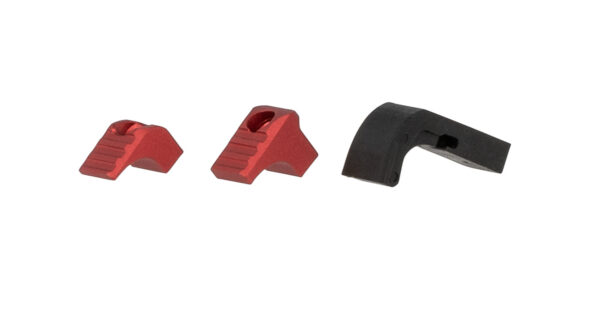 Strike Industries G4MAGRELEASERED Modular Magazine Release SI-G4 Compatible w/Most Glock Gen4-5, Red Aluminum — view 1