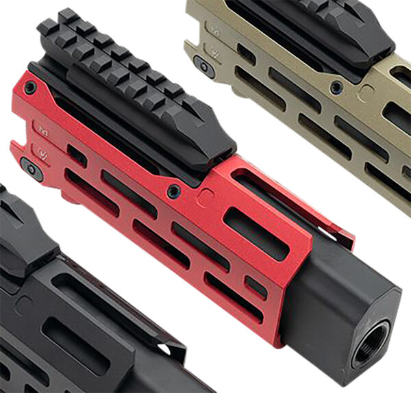 Strike Industries CEVOHG6RED Strike  6" M-Lok Red Aluminum with Faux Suppressor for CZ Scorpion EVO (7.72" Barrel Length) — view 1