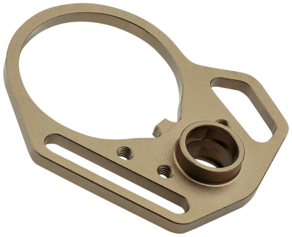Strike Industries ARULMFEP&ACNFDE QD End Plate QD End Plate with Hook Attachments & Anti-Rotation Castle Nut, Flat Dark Earth Finish — view 1