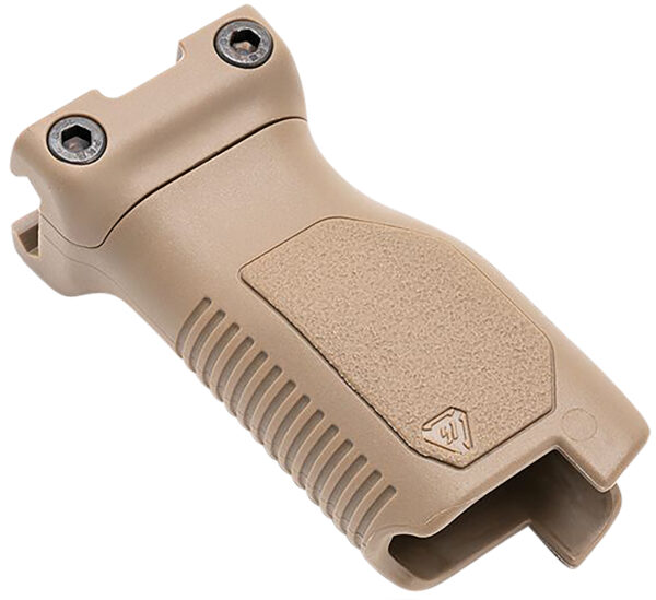 Strike Industries ARCMAGLFDE Angled Vertical Grip Long Flat Dark Earth Polymer with Cable Management Storage for M-LOK Rail — view 1