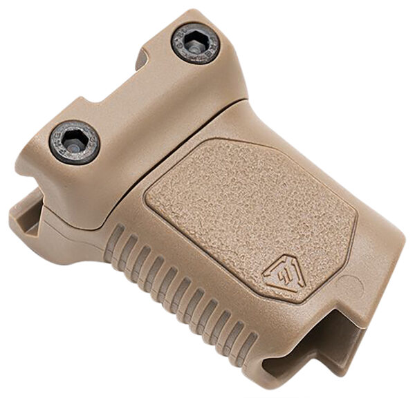 Strike Industries ARCMAGRAILSFDE Angled Vertical Grip Short Flat Dark Earth Polymer with Cable Management Storage for Picatinny Rail — view 1