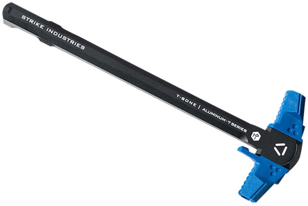 Strike Industries AR-TBCH-223-BK-BLU T-Bone Charging Handle .223/5.56x45mm Nato Blue Polymer Handles Aluminum Shaft for AR-15 — view 1