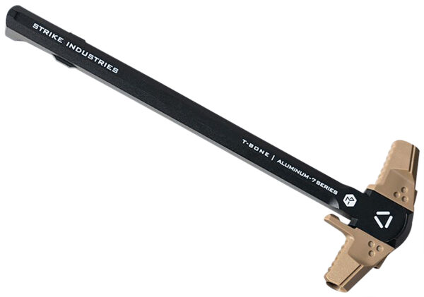 Strike Industries ARTBCH223BKFDE T-Bone Charging Handle .223/5.56x45mm Nato Flat Dark Earth Polymer Handles Aluminum Shaft for AR-15 — view 1