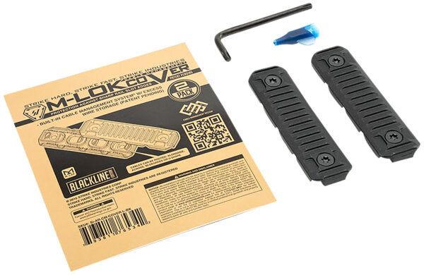 Strike Industries AR-CM-COVER-L-BK Cable Management Cover Long 3.14"L Black Polymer for M-Lok — view 1