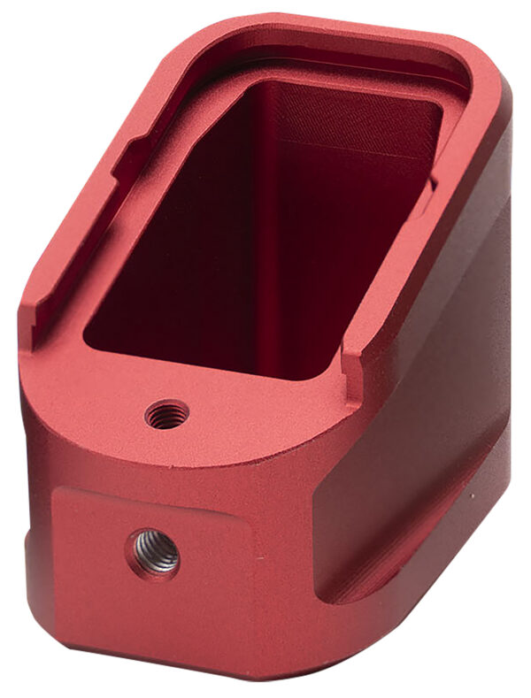 Strike Industries EMPALG17RED Extended Mag Plate  Fits Glock G17 Fits Glock G22 Red 6061 T-6 Aluminum — view 1