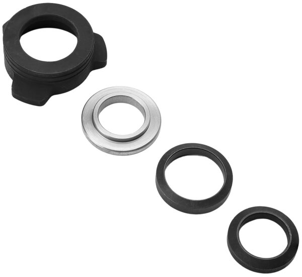 Strike Industries BSOPPRESSORUBASE Oppressor Universal 3-Lug QD Base Set  Black/Silver 1/2" & 5/8" Threaded Barrels — view 1