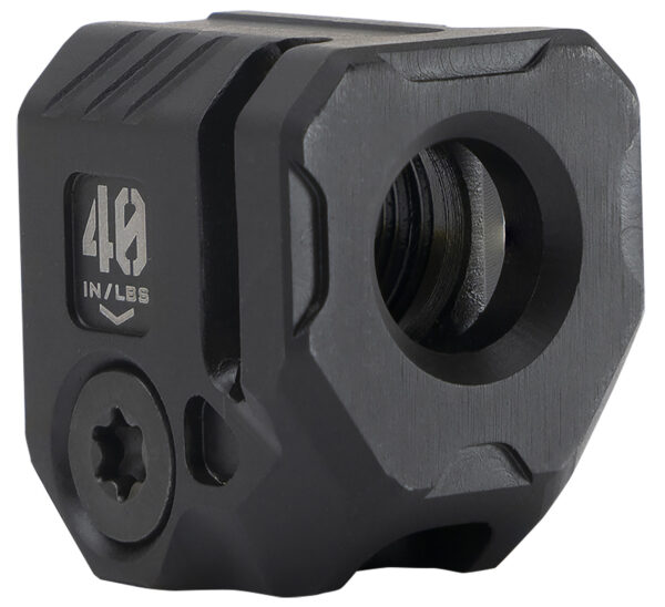 Strike Industries MCQUAD Micro Threaded Compensator Black Steel 0.89" OAL Compatible w/ 9mm/357 SIG — view 1
