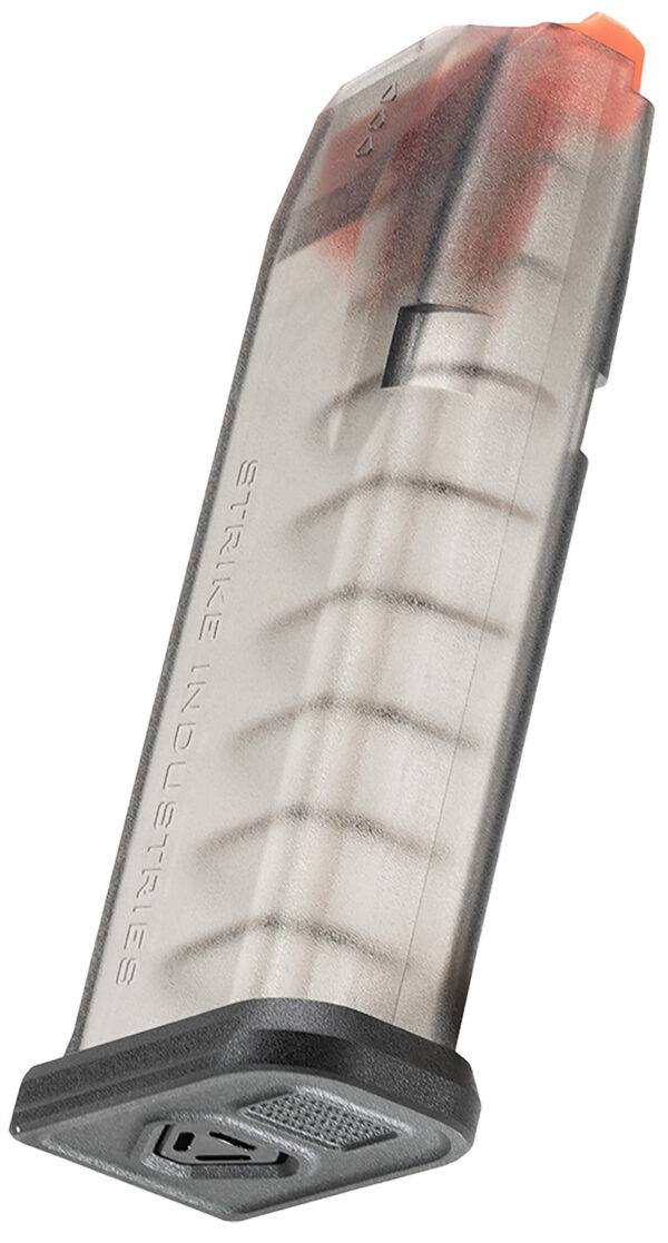Strike Industries GMAG19   15rd Compatible w/ Glock 19/26 Gen3-5 Translucent Smoke — view 1