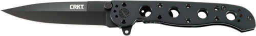CRKT M16-03KS 3.5" PLAIN EDGE - SPEAR POINT BLACK BLADE — view 1