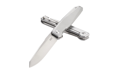 CRKT FACET SILVER 3.37" PLAIN EDGE — view 1