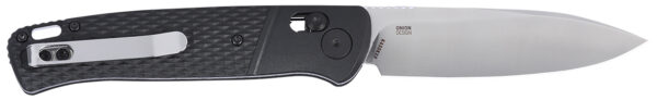 CRKT K430KXP Counterpart  EDC 3.38" Folding Drop Point Plain Satin 12C27 Sandvik SS Blade, Black GRN Handle — view 1