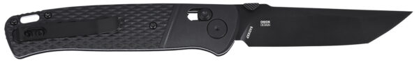 CRKT K431KKP Counterpart  EDC 3.31" Folding Tanto Plain Black Oxide D2 Steel Blade, Black Textured GRN Handle — view 1