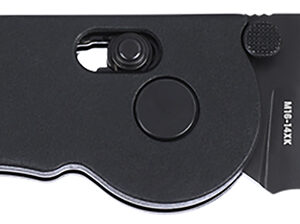CRKT M1614XK M16 14Xk 3.97" Folding Tanto Part Serrated Black TiNi D2 Steel Blade, Black Grivory Handle