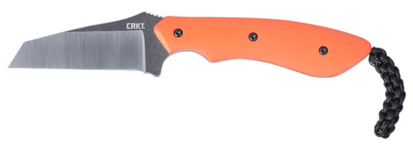 CRKT 2399 S.P.I.T.  2.29" Fixed Plain Satin Stonewashed 8Cr13MoV SS Blade/Orange G10 Handle Includes Sheath — view 1